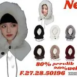 Czapki damskie z futerkiem 80% perwilk F27.28.50