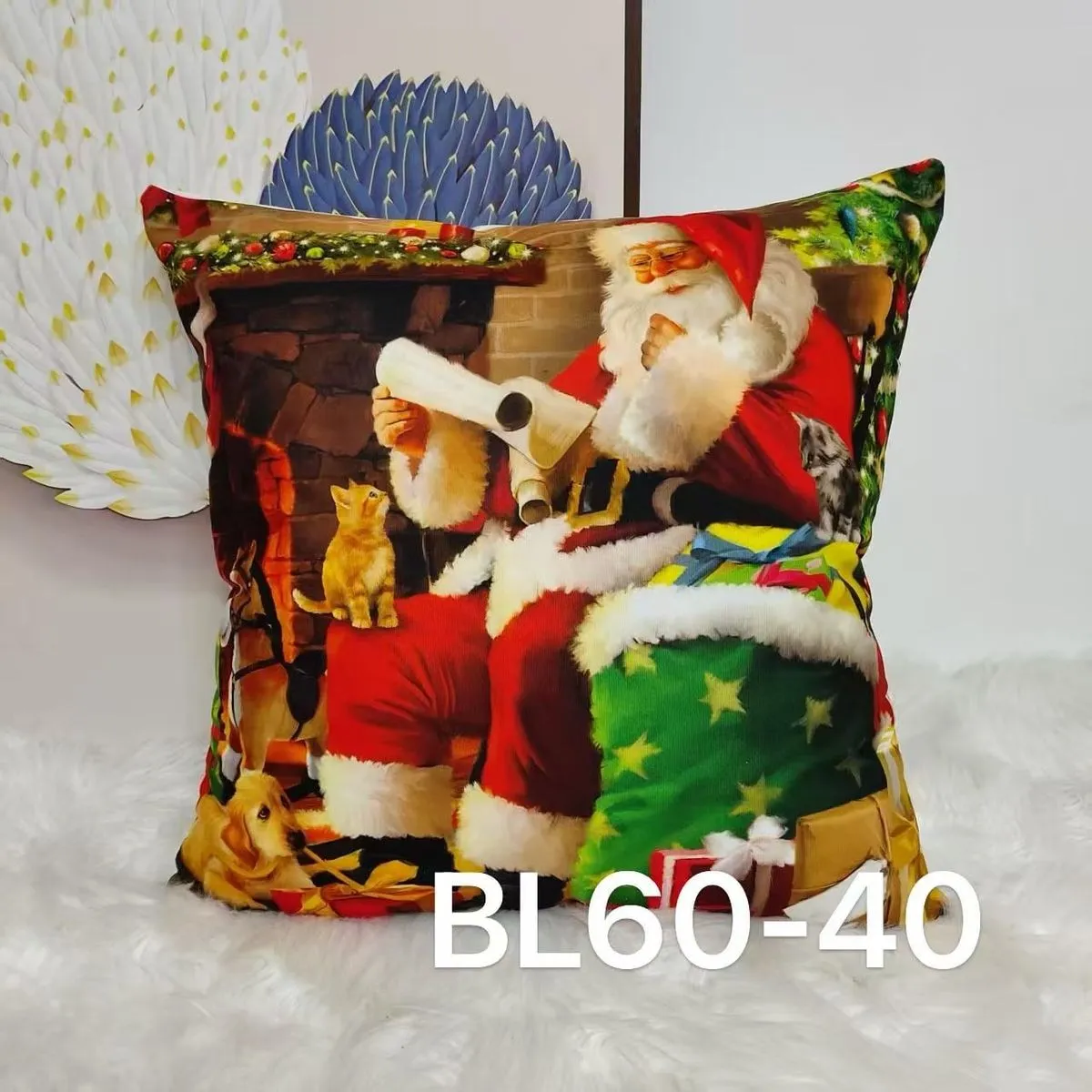 Poszewka Świąteczny Santa Claus 40x40cm