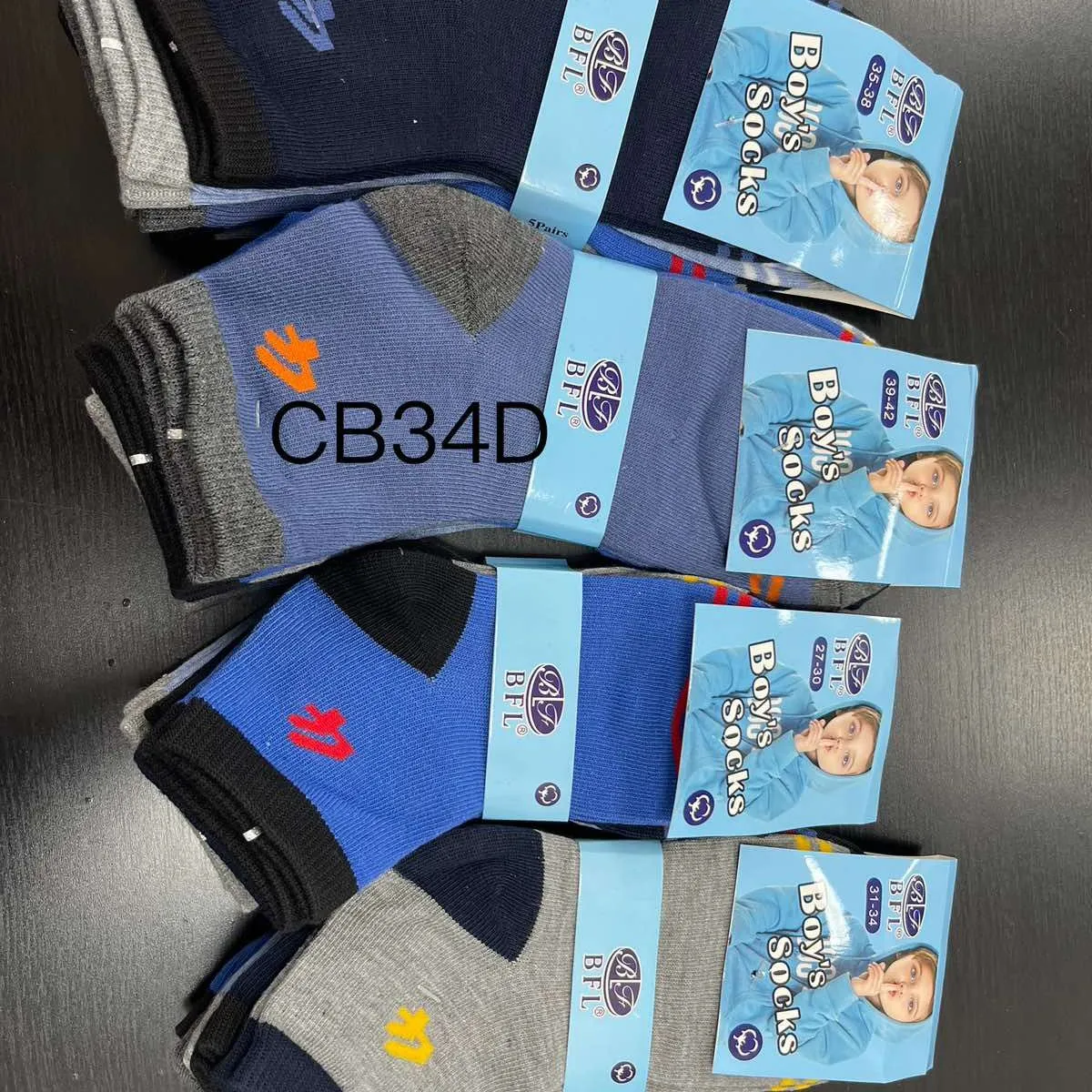 Skarpetki Dziecięce Baby Socks BBT Kolorowe 40 szt
