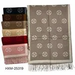 Szaliki damskie z frędzlami wzór H HXM-25319