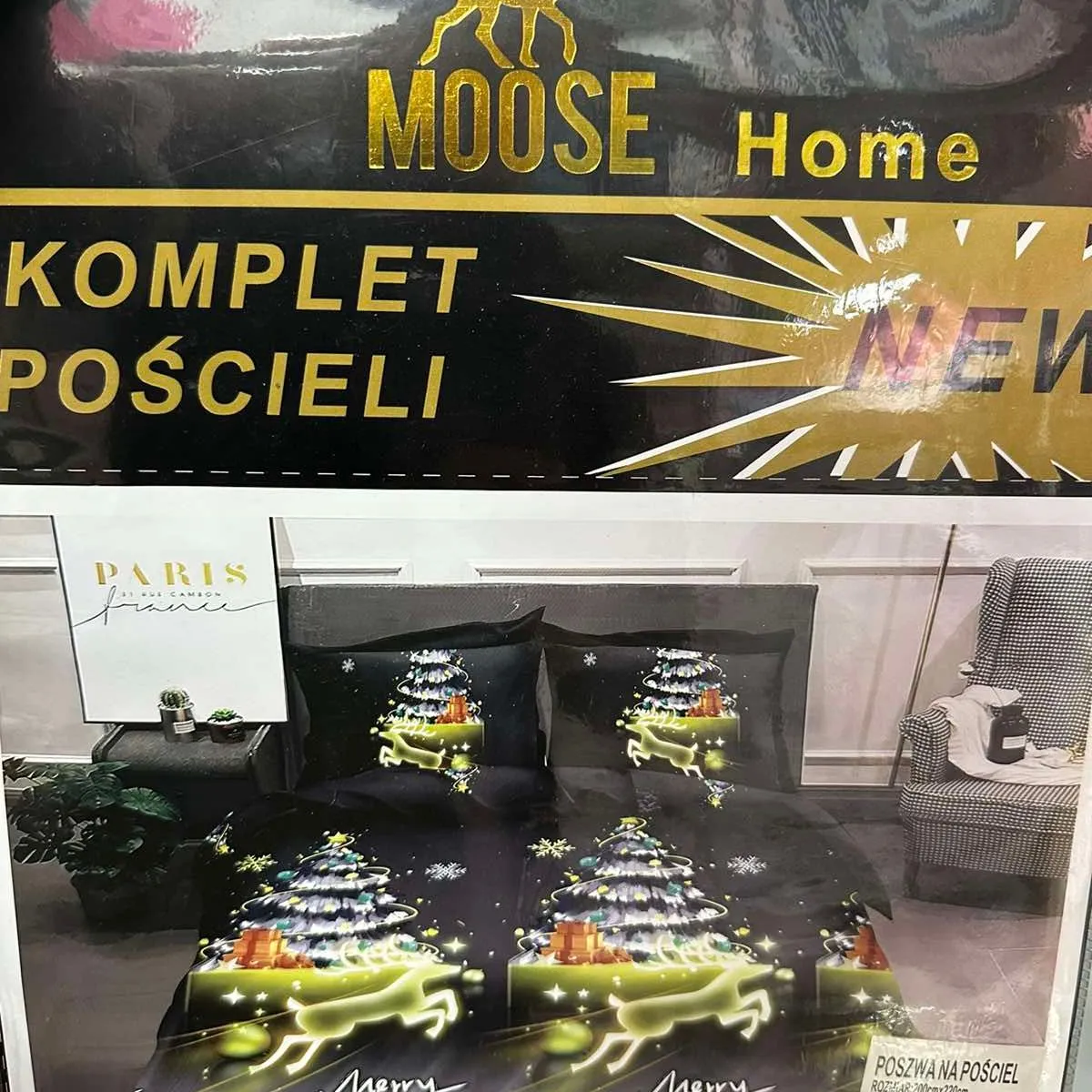 Komplet Pościeli 3CZ 200/220 Moose Home Paris