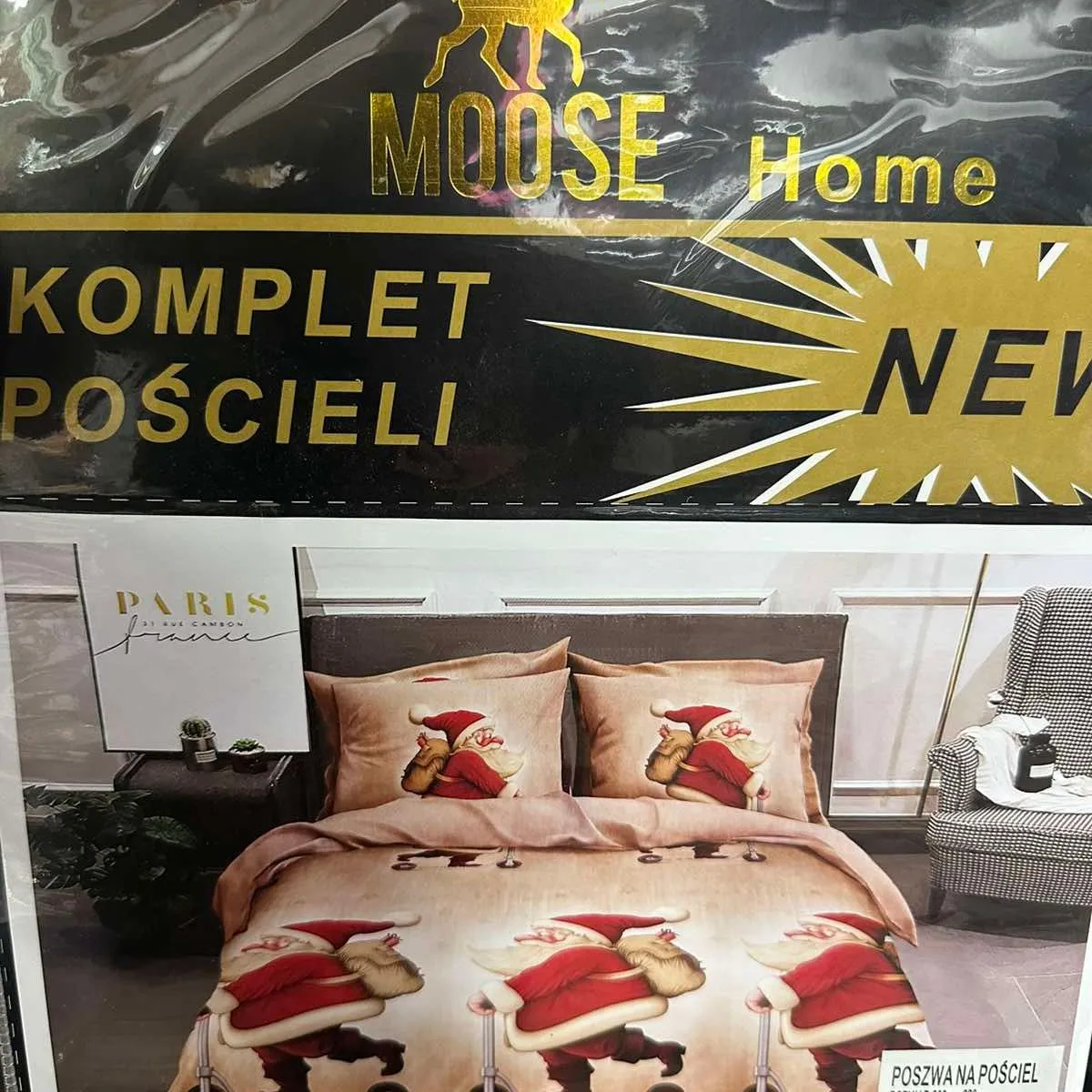 Komplet Pościeli 3cz Santa 200/220 Moose Home