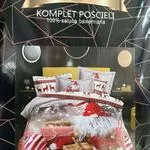 Komplet Pościel 4CZ 160/200 z Gnomo Santa 100% bawełna