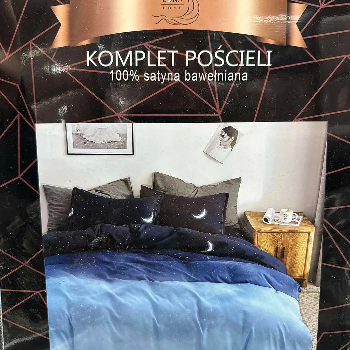 Komplet Pościeli 4CZ 160/200 100% Satyna Bawełniana