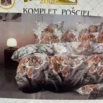 Komplet Pościel 4CZ 160/200 Milano z Tygrysem