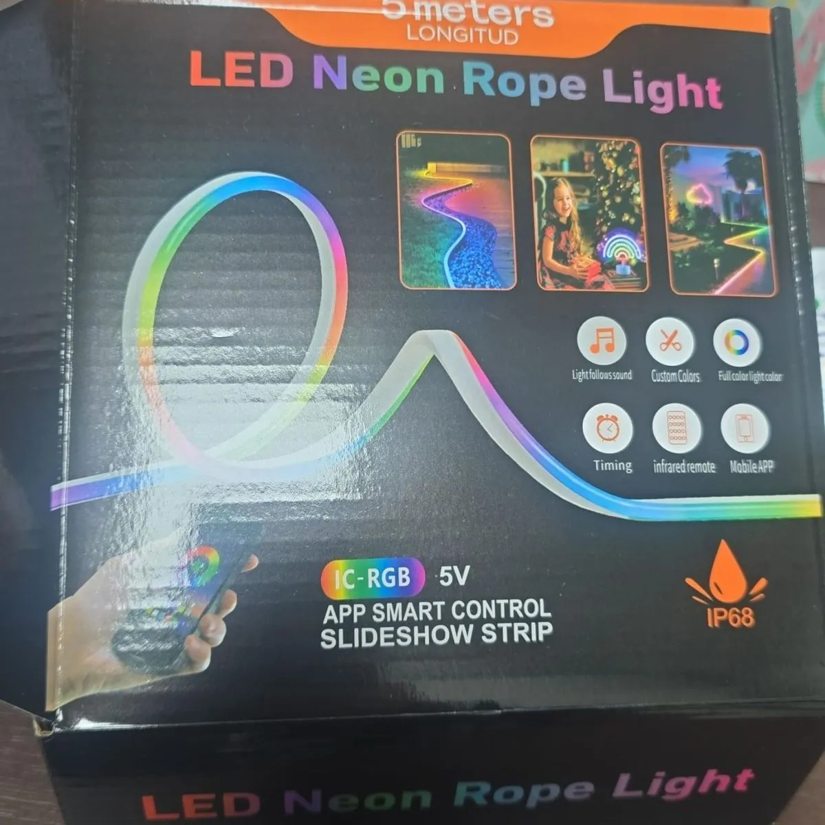 Taśma LED Neon Rope Light 5m Bluetooth IC-RGB 5V