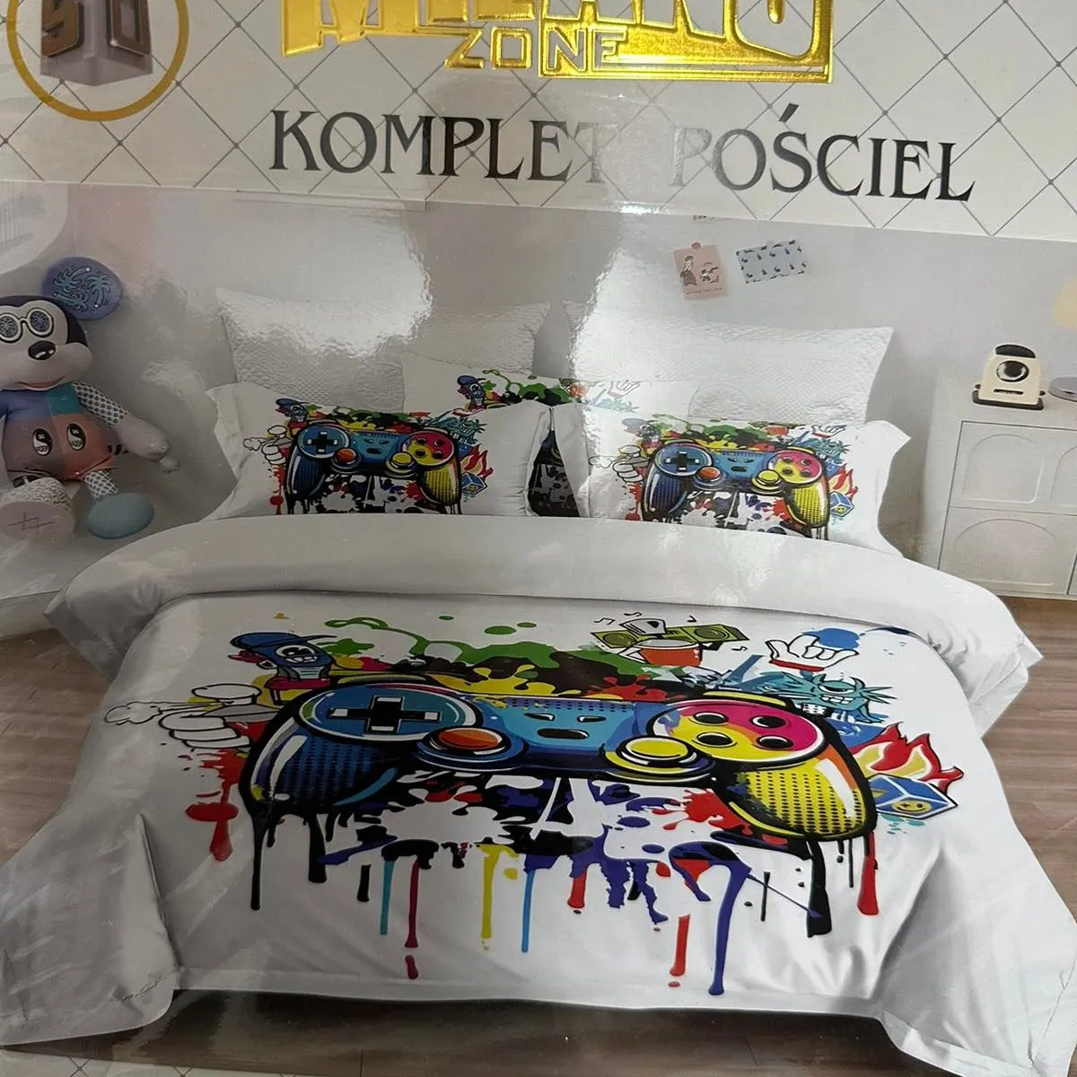 Komplet Pościel 4CZ 160/200 Milano kolorowy gaming