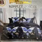 Komplet Pościel 4CZ 160/200 Milano z Motywem Motyli