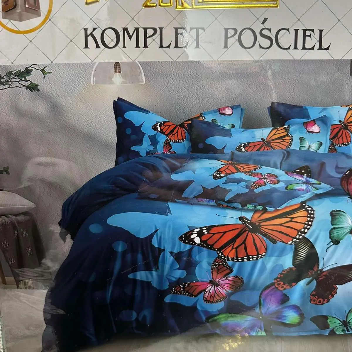 Komplet Pościeli Milano 4cz 160/200 motyle