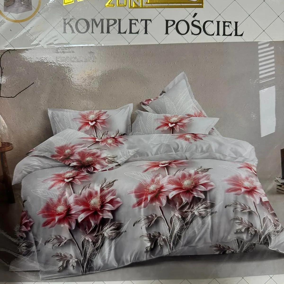 Komplet Pościeli Milano 4cz 160/200 100% Niefarbowane