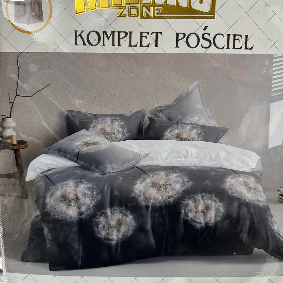 Komplet Pościel 4CZ MilanoZone 160/200 szary
