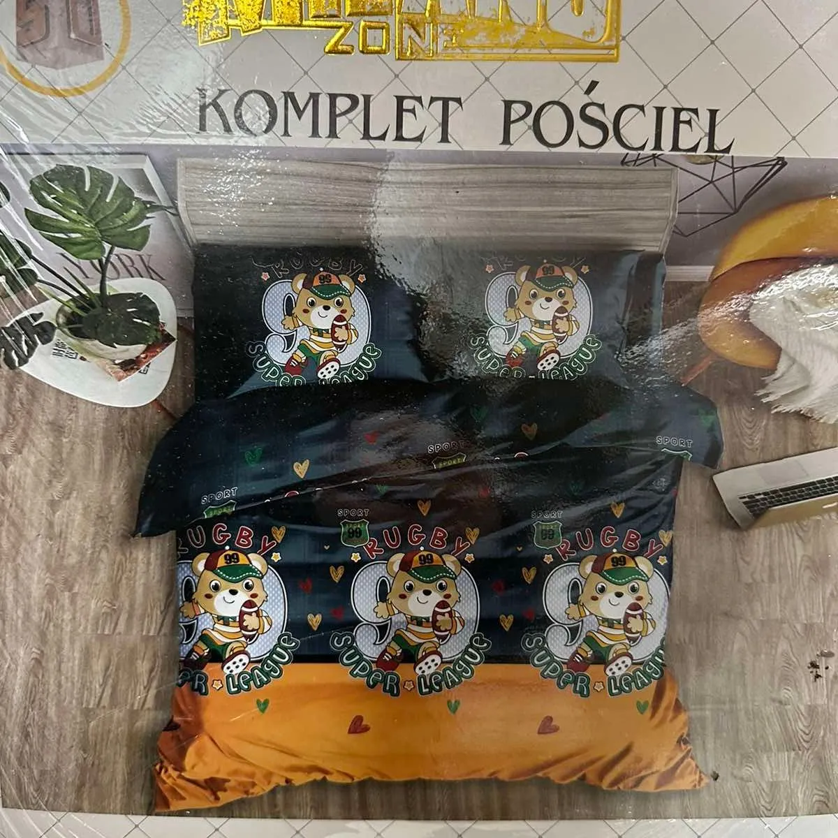Komplet Pościel 4CZ 160/200 Milano Zono z kotem