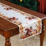 Bieżnik stołowy 60/120 cm wiewiórki jesienne