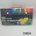 Pióra Dual Tip Brush Pens 48 kolorów