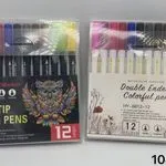 Pióra dwustronne Dual Tip Brush Pens 12 kolorów