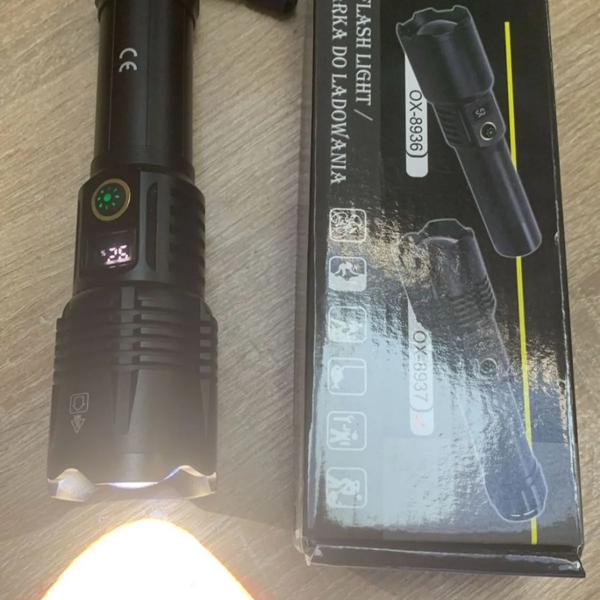 Latarka ORTEX T6 LED 1000LM czarna