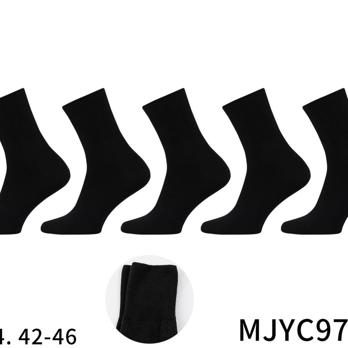 Skarpetki męskie czarne 40-44/42-46 MJYC97210