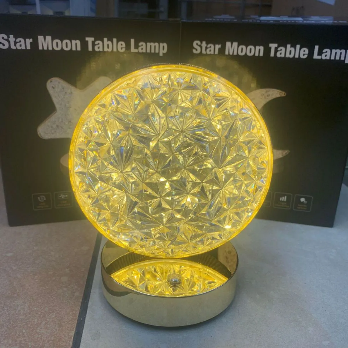 Lampka stołowa Star Moon LED gwiazda i księżyc
