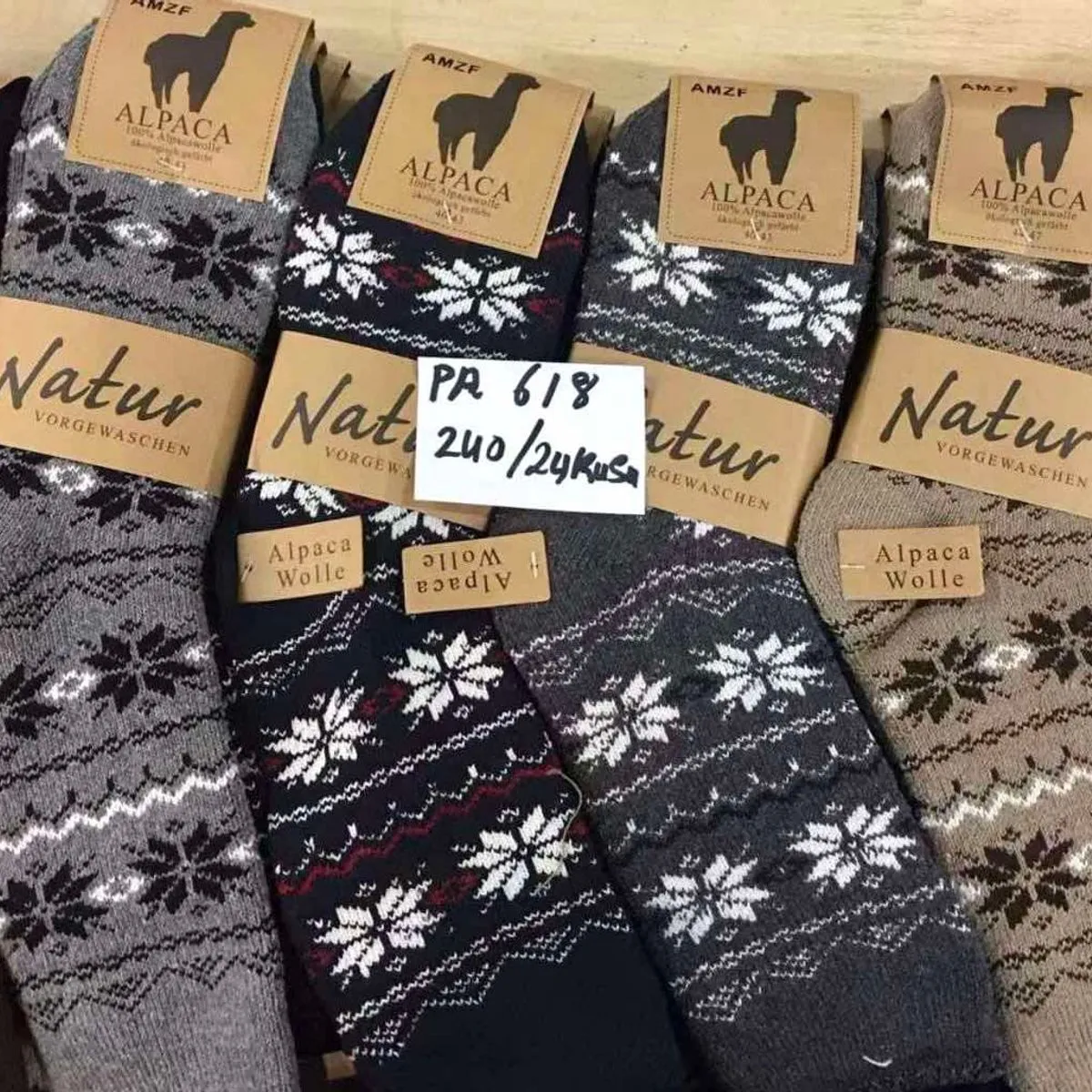 Skarpetki męskie Natur z wełny i alpaki PR