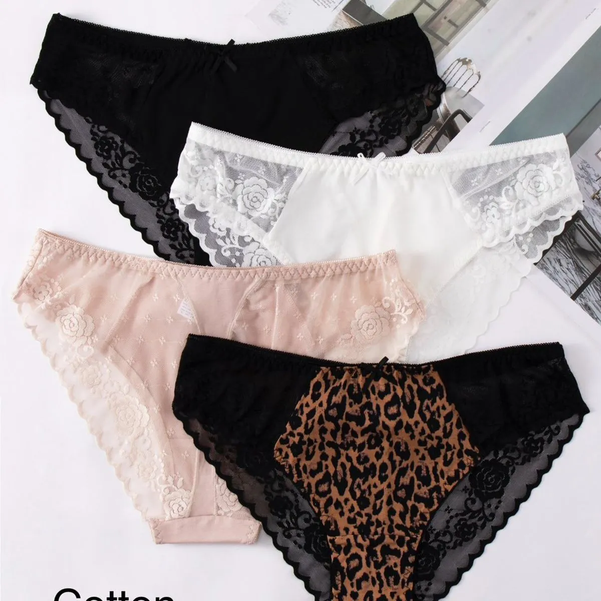 Majtki damskie Finella 4 szt. bawełna S/M/L WNSR9802