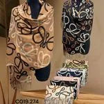 Szaliki damskie wzór abstrakcyjny Cashmere/Viscose