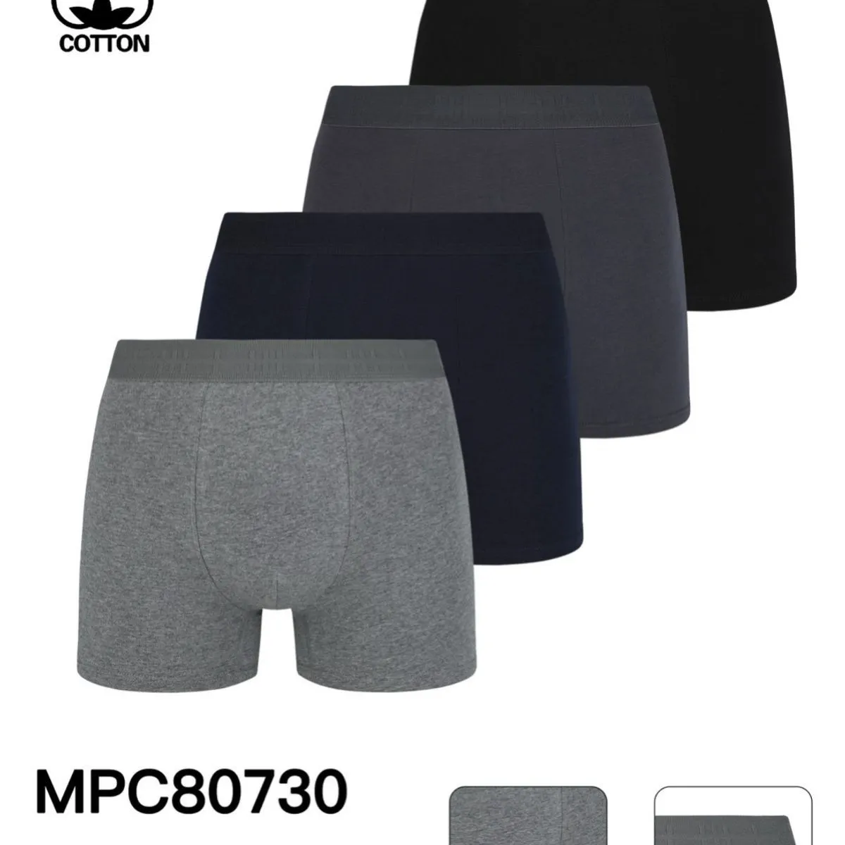 Bokserki męskie XL 95% bawełna 5% elastan MPC80730