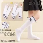 Skarpetki dla dzieci SOS&LI białe z kokardami N:28-31 L:34-40 30szt