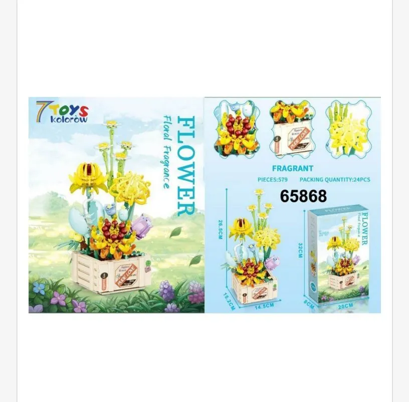 Klocki Kwiaty Flower 579PCS 7Tease