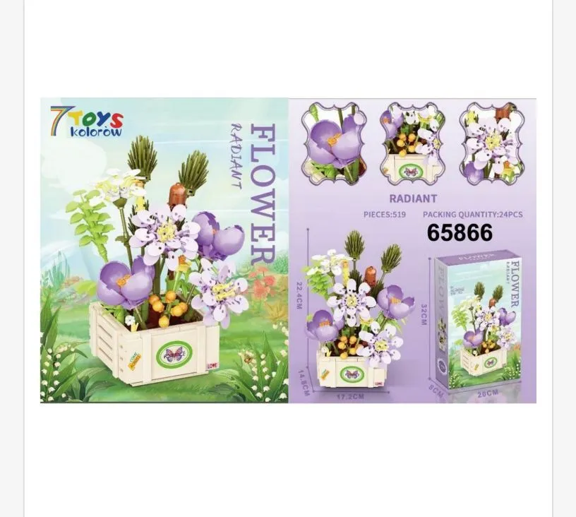 Klocki Kwiaty Flower 519PCS 65866