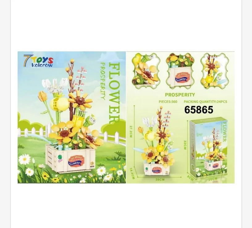 Klocki Kwiaty Flower Prosperity 560PCS