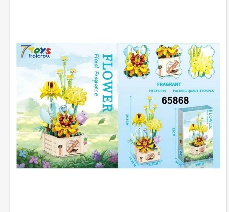 Klocki Kwiaty Flower 579PCS