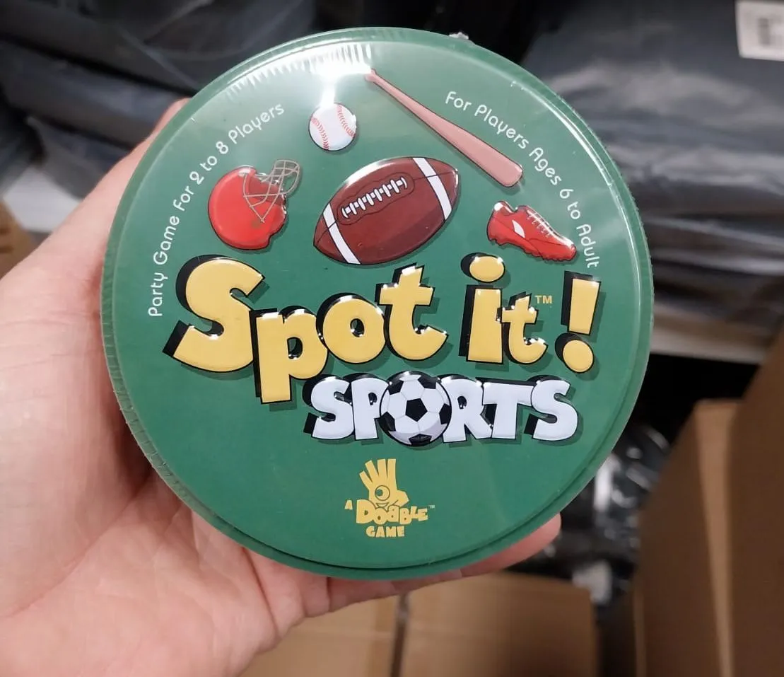 Gra karciana Spot It! Sports dla 2-8 graczy