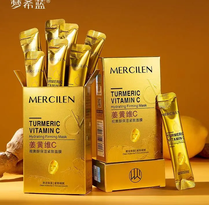 Maski w płachcie Mercilen Turmeric Vitamin C 10szt