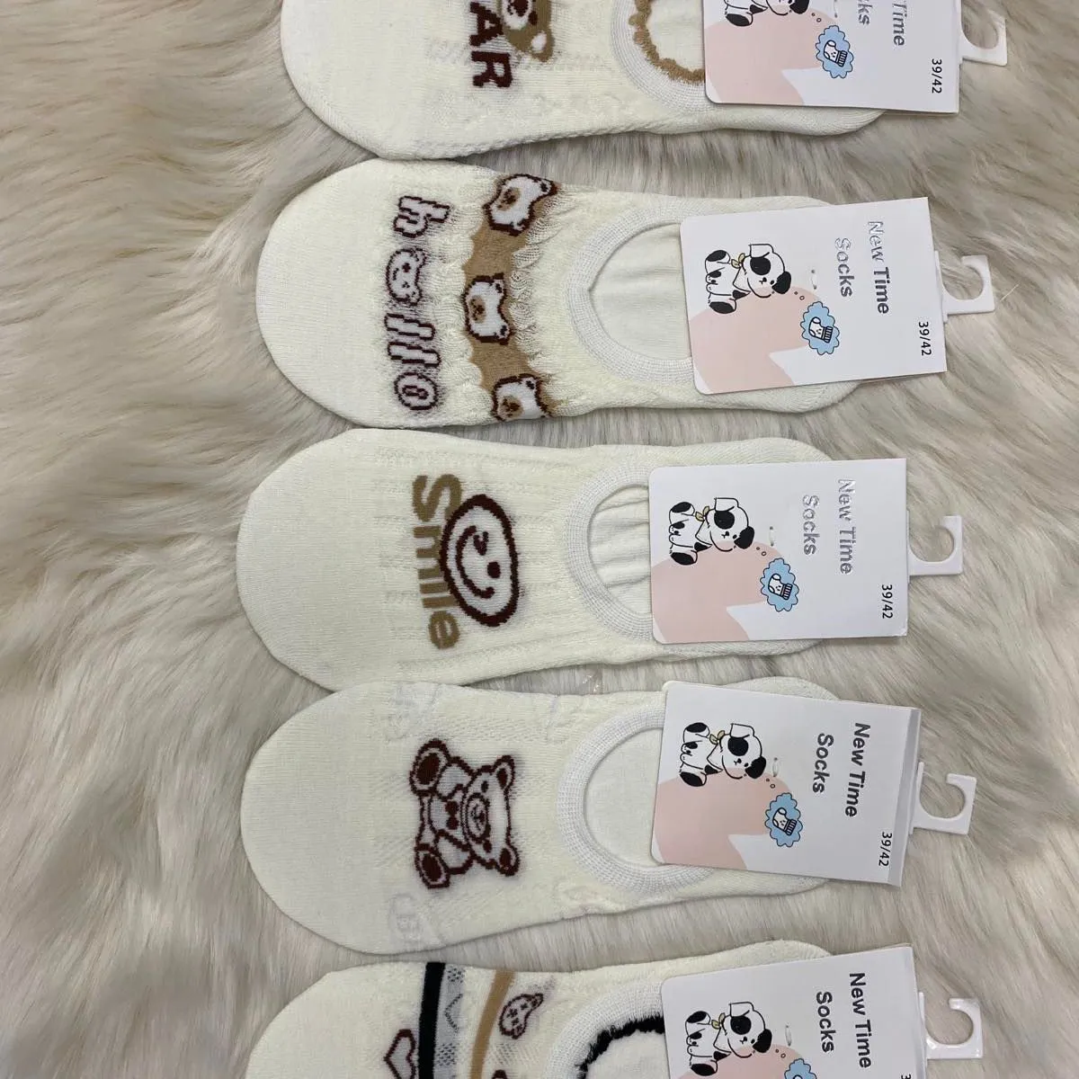 Skarpetki damskie z misiami Size 36-40, 5 wzorów