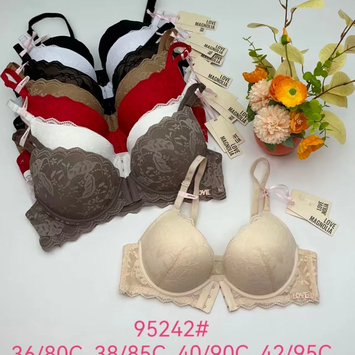 Biustonosz damski koronkowy 36/80C 38/85C 40/90C 42/95C