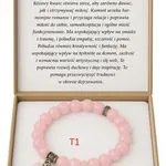 Bransoletka z Naturalnego Różowego Kwarcu