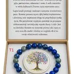 Bransoletka z Naturalnego Lapis LazuL i Drzewem Życia T1