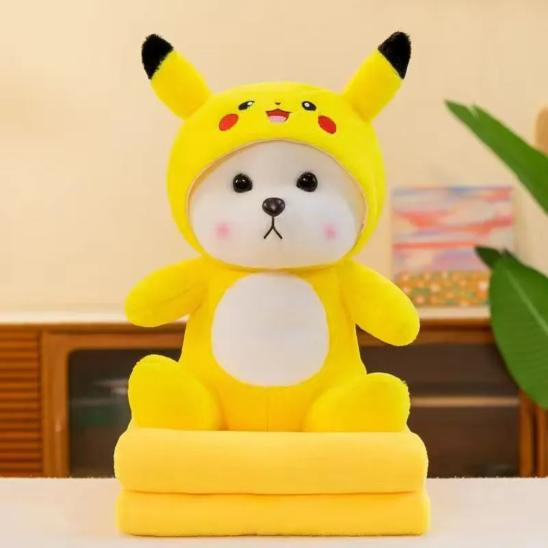 Maskotka Pikachu z Kocyk Żółty