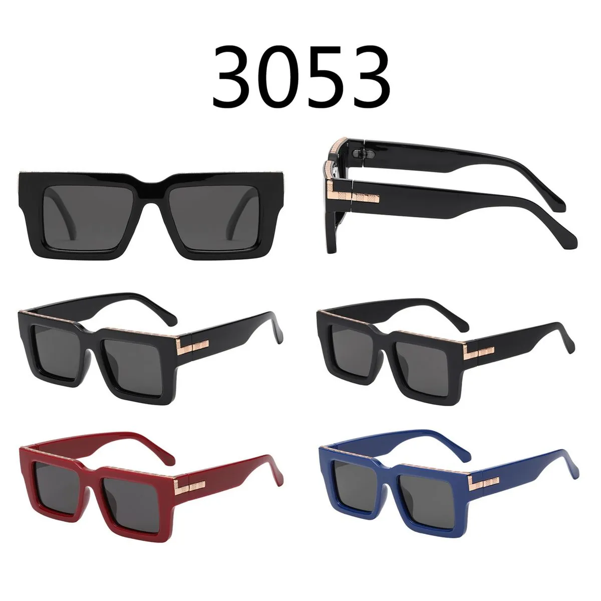 Okulary przeciwsłoneczne kwadratowe model 30553