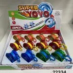 Zabawki Super YOYO metalizowane, zestaw 12 szt, mix kolorów
