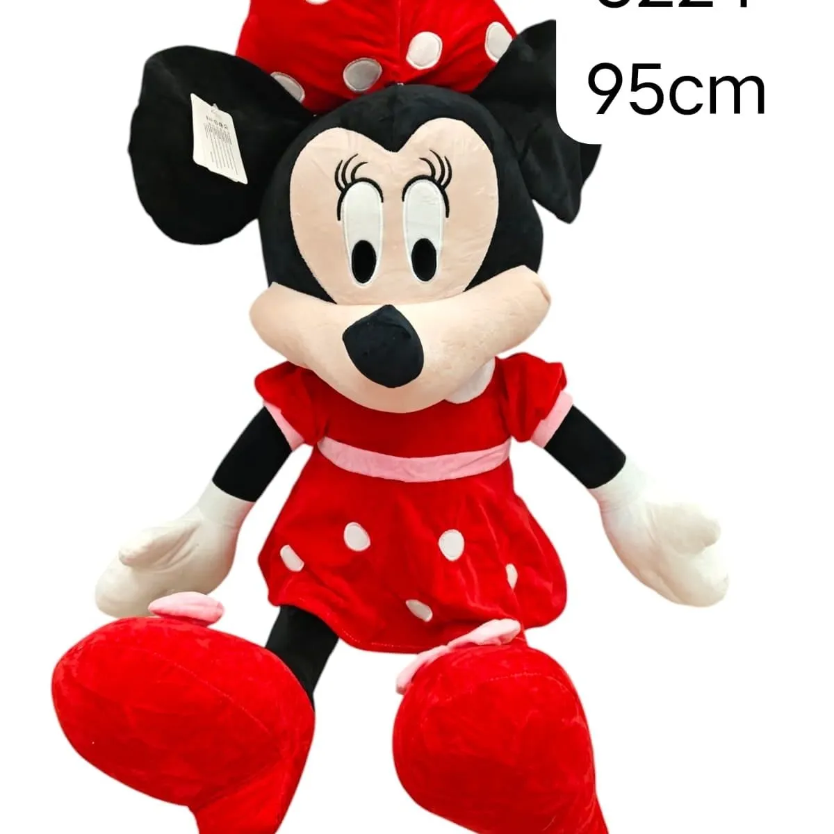 Maskotka Pluszowa Myszka Minnie 95cm Czerwona Sukienka