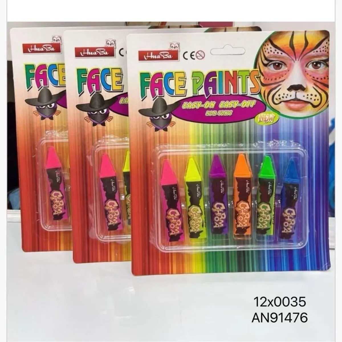 Face Paint Sticks Push Up 6 kolorów