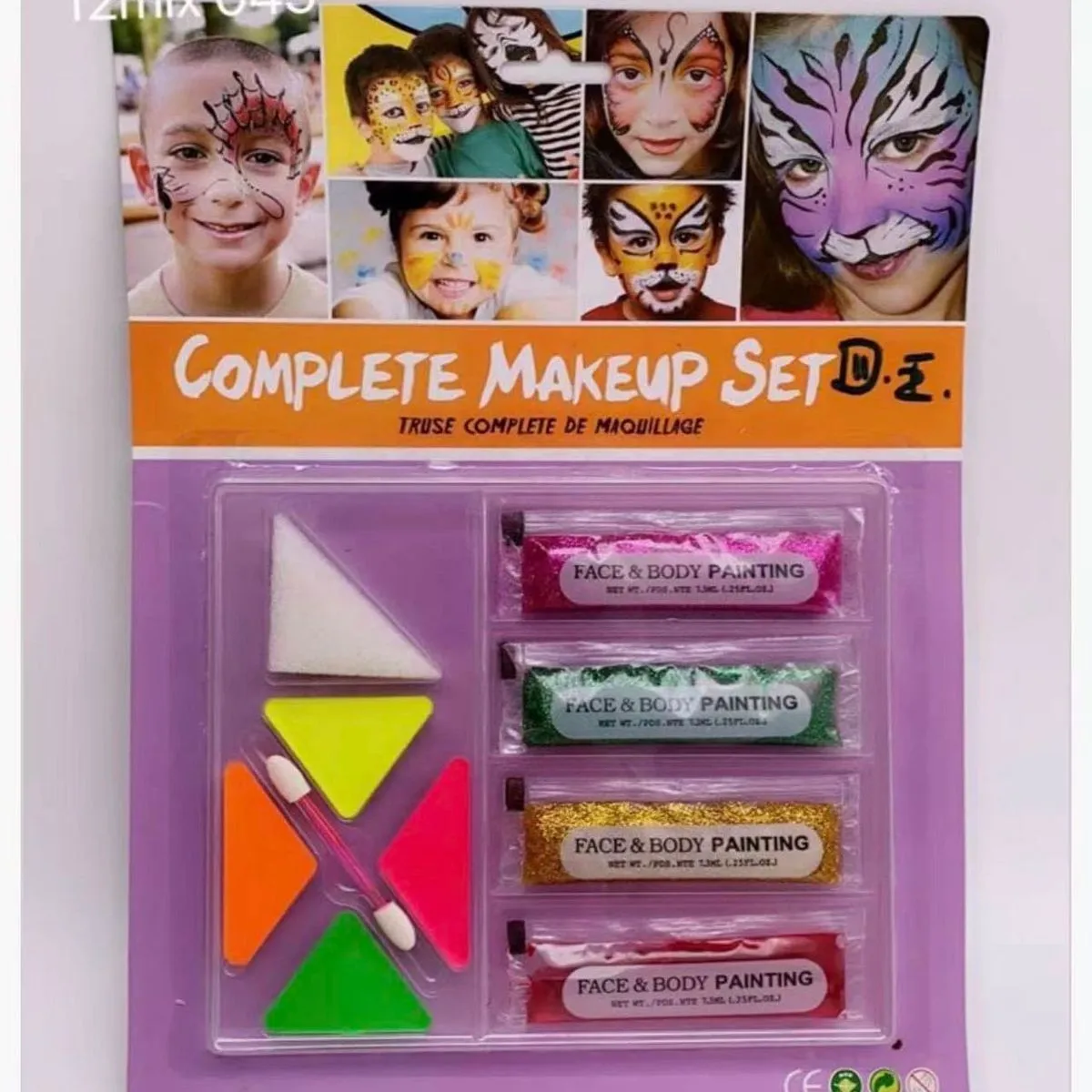 Kompletny Zestaw do Malowania Twarzy i Ciała Face Paint Set