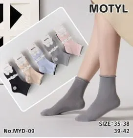 Skarpetki damskie motylkowe 5 par rozmiar