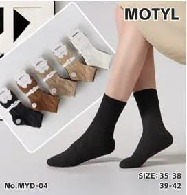 Skarpetki damskie motylkowe 35-38, 39-42, 6 szt. w opakowaniu