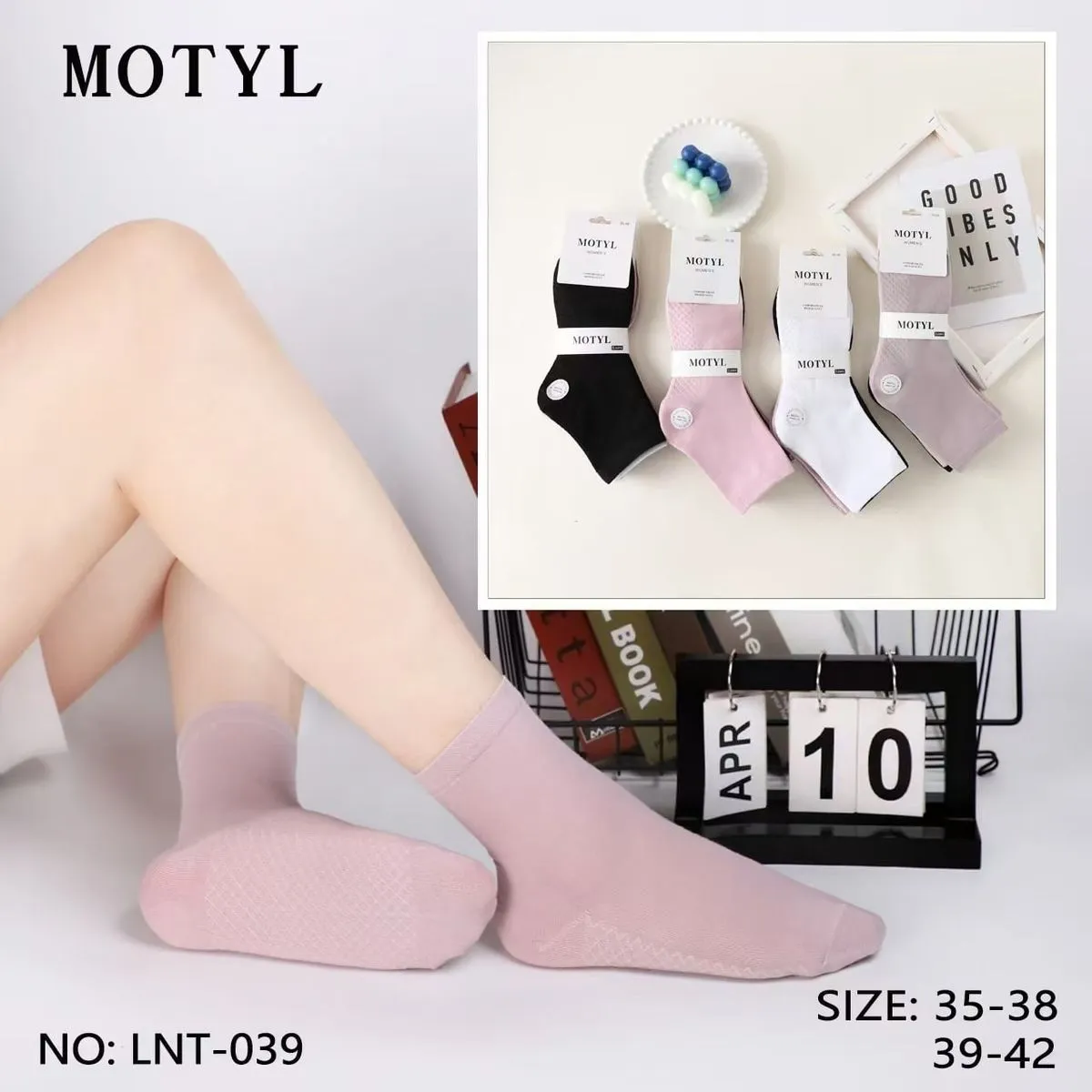 Skarpetki damskie Motytyl LNT-039 rozmiar 35-38/39-42