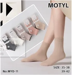 Skarpetki damskie motylki rozmiar 35-38 i 39-42, 5 szt