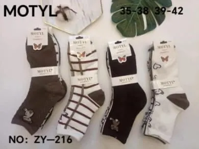 Skarpetki damskie Motyle ZY-216 rozmiary 35-38 /