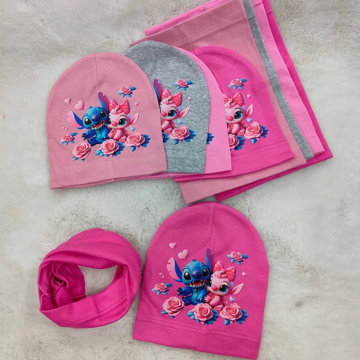 Komplet Czapka+Komin Disney Stitch dla Dzieci
