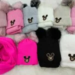 Komplet Czapki+Komin dla Dzieci 50-54 Mickey Mouse